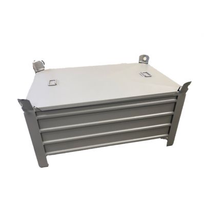 Couvercle pour caisse palette métallique