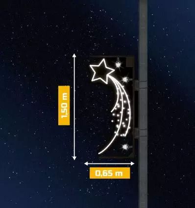 Décoration candélabre de Noël - Étoile