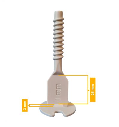 Croisillon Autonivelant 1 mm à Visser - Lot de 100