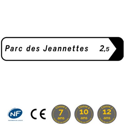 D29a - Panneau de signalisation directionnelle
