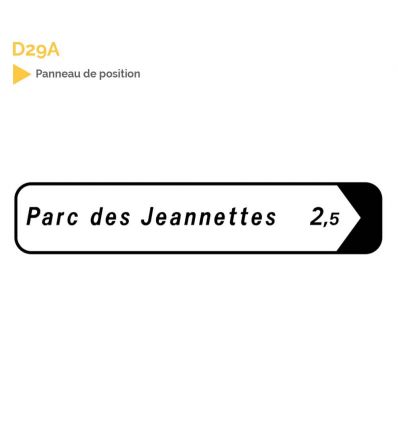 D29a - Panneau de signalisation directionnelle