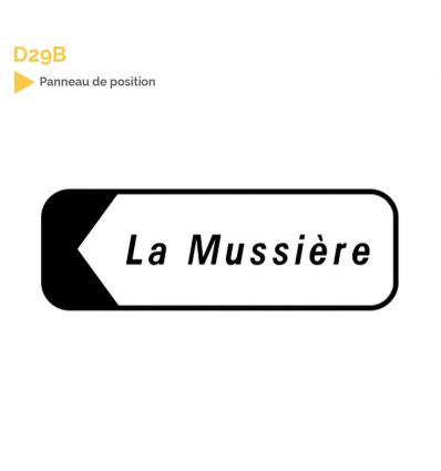 D29b - Panneau de signalisation directionnelle