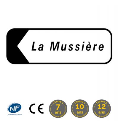 D29b - Panneau de signalisation directionnelle