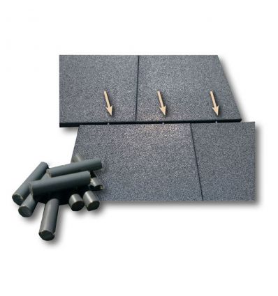 Dalle amortissante aire de jeux premium - 500 x 500 mm