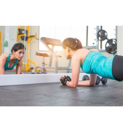 Dalle caoutchouc salle de sport puzzle