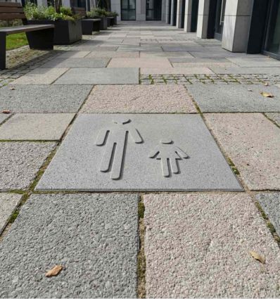 Dalle symbole Piétons