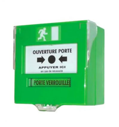 Déclencheur Manuel Vert 1 contact