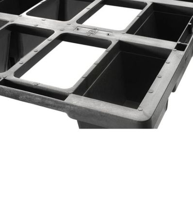 Demi palette plastique 80 x 60 cm