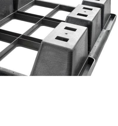 Demi palette plastique 80 x 60 cm