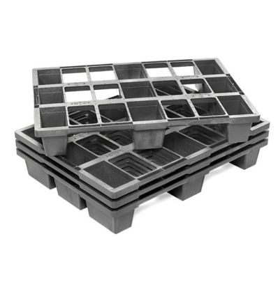 Demi palette plastique 80 x 60 cm