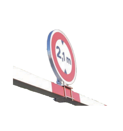 Demi-portique pivotant à pied rotatif