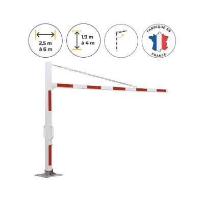 Demi-portique pivotant à pied rotatif
