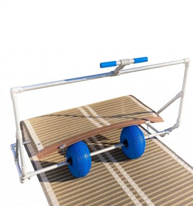 Dérouleur pour tapis de plage en polyester
