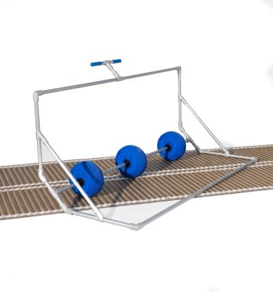 Dérouleur pour tapis de plage en polyester