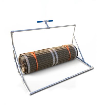 Dérouleur pour tapis de plage en polyester