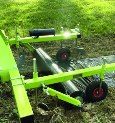 Dérouleuse de film plastique agricole