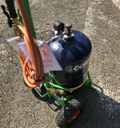 Desherbeur Thermique Gaz 1 Brûleur avec Chariot