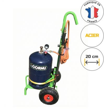Desherbeur Thermique Gaz 1 Brûleur avec Chariot
