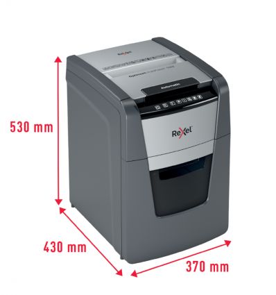 Destructeur de documents auto coupe croisée P4 100 feuilles 34 L Rexel Optimum AutoFeed+ 100X