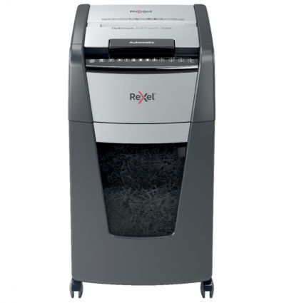 Destructeur de documents auto coupe croisée P4 300 feuilles 60 L Rexel Optimum AutoFeed+ 300X