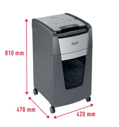 Destructeur de documents auto coupe croisée P4 300 feuilles 60 L Rexel Optimum AutoFeed+ 300X