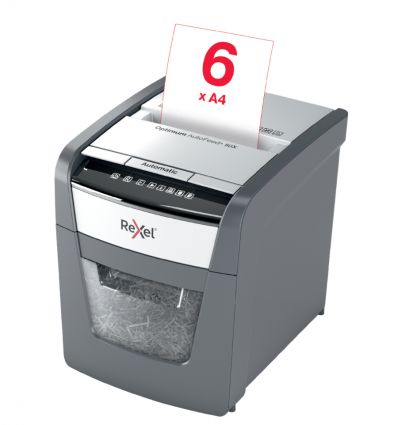 Destructeur de documents auto coupe croisée P4 50 feuilles 20 L Rexel Optimum AutoFeed+ 50X