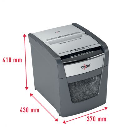 Destructeur de documents auto coupe croisée P4 50 feuilles 20 L Rexel Optimum AutoFeed+ 50X