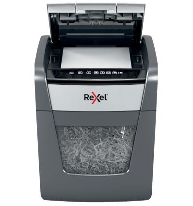 Destructeur de documents auto coupe croisée P4 50 feuilles 20 L Rexel Optimum AutoFeed+ 50X