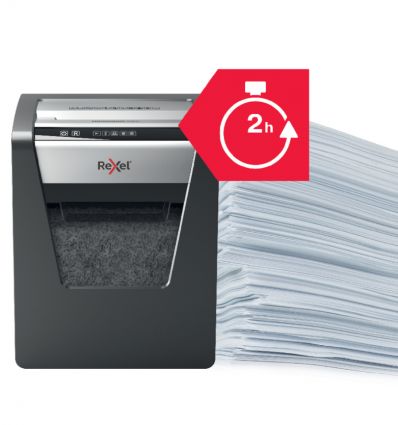 Destructeur de documents manuel coupe croisée P4 15 feuilles 23 L Rexel Momentum X415