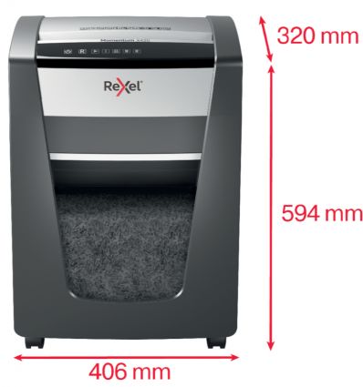 Destructeur de documents manuel coupe croisée P4 20 feuilles 30 L Rexel Momentum X420