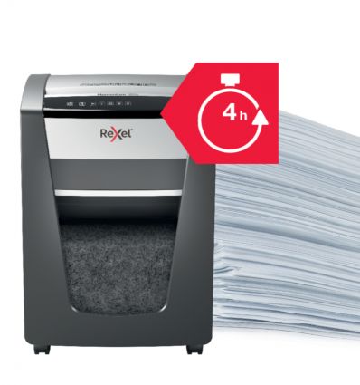 Destructeur de documents manuel coupe micro P5 15 feuilles 30 L Rexel Momentum M515