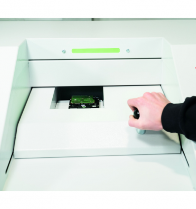Destructeur disque dur 2 types d'évacuation des déchets