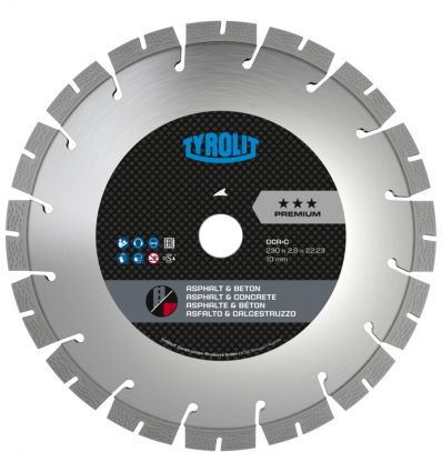 Disque diamant 230 béton et asphalte - meuleuse