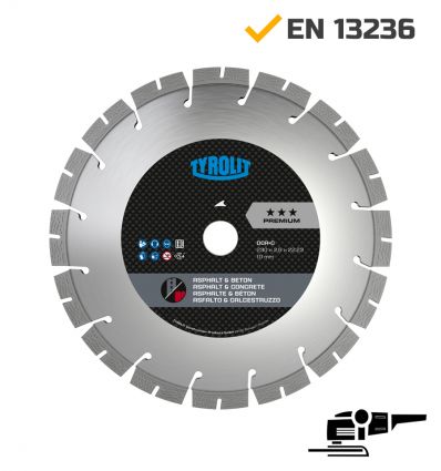 Disque diamant 230 béton et asphalte - meuleuse