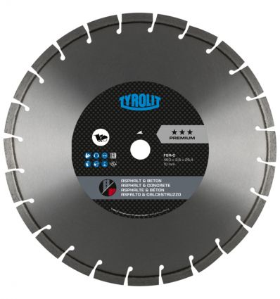 Disque diamant 450 asphalte et béton - scie de sol