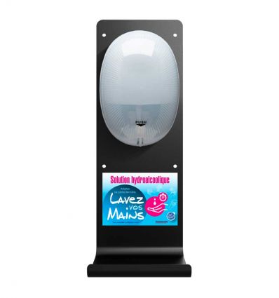 Distributeur Gel Hydroalcoolique Mural avec Support