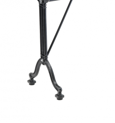 Double pied de table en fonte