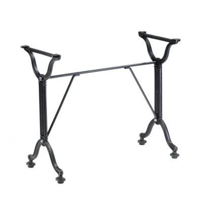 Double pied de table en fonte