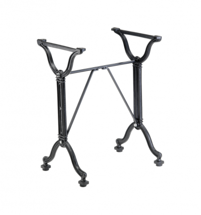 Double pied de table en fonte