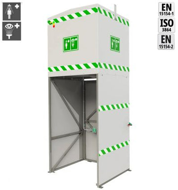 Douche de sécurité avec réservoir