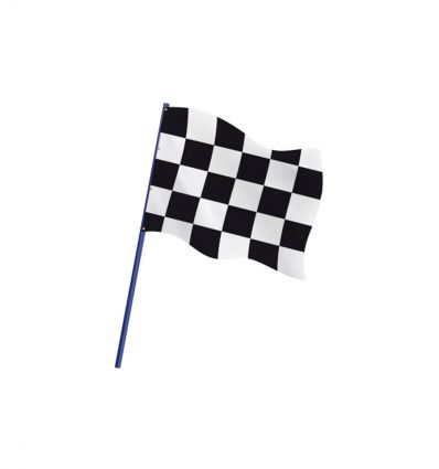 Drapeau de course automobile à damier