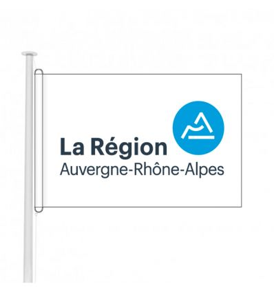 Drapeau Auvergne Rhône-Alpes pour bâtiment public