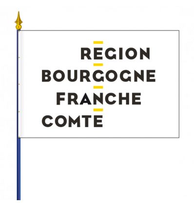 Drapeau Bourgogne Franche Comté pour bâtiment public