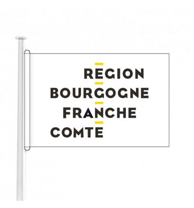 Drapeau Bourgogne Franche Comté pour bâtiment public
