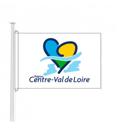Drapeau Centre-Val de Loire pour bâtiment public