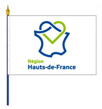 Drapeau Hauts-de-France pour bâtiment public