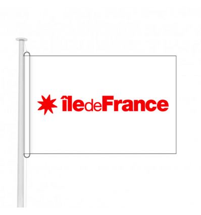 Drapeau Île-de-France pour bâtiment public