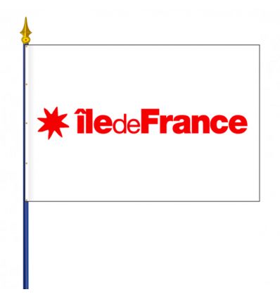 Drapeau Île-de-France pour bâtiment public