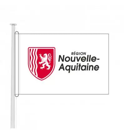 Drapeau Nouvelle-Aquitaine pour bâtiment public