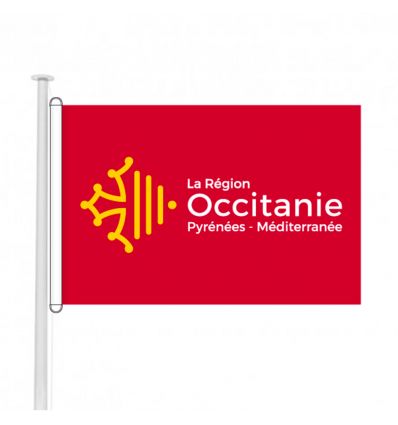 Drapeau Occitanie pour bâtiment public